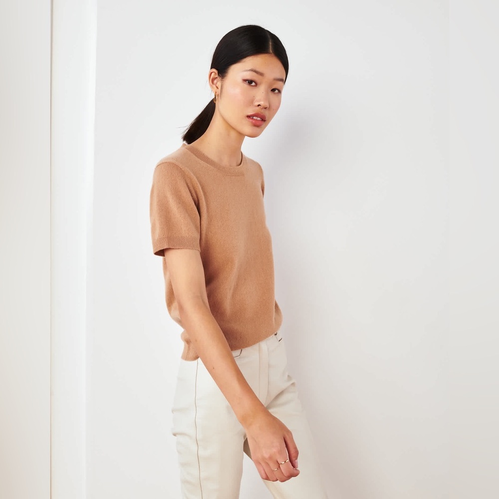 QUINCE Cashmere Tee Size M - Picture 4 of 10